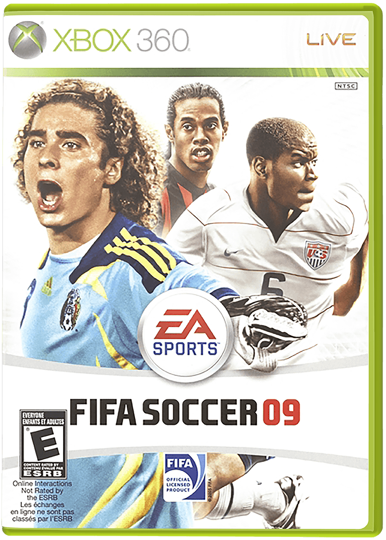 FIFA 09 box art for Xbox 360